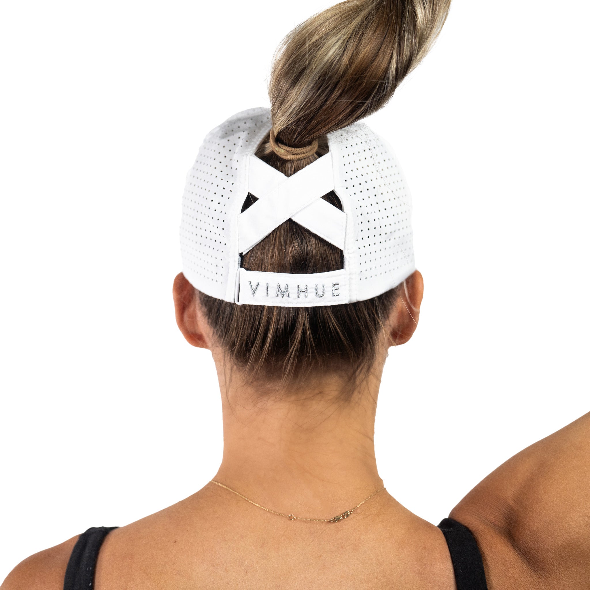 Ponytail hat, X-boyfriend, White, UPF 50+ - VIMHUE